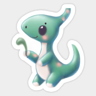 Cute Dinosaur Drawing Sticker